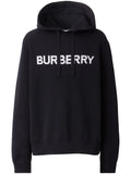 logo-intarsia drawstring hoodie